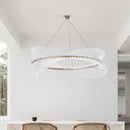 Ljojo Modern Acrylic Led Chandelier Pendant Light for Living Room and Bedroom