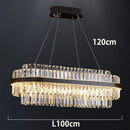 Ljojo Luxury Crystal Chandelier: Elegant Dining Room Pendant Lamp for Indoor Lighting