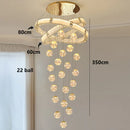 Ljojo LED Pendant Staircase Chandeliers for Modern Living Room Lighting