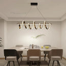 Spiral Winding Bar Aluminum Line Chandelier - Ljojo