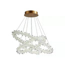 Luxury LED Chandelier Ice Circle Pendant Light Modern Home Decor Living Room Fixture by Ljojo