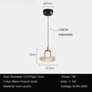 Crystal Glass LED Pendant Light Modern Luxury Chandelier Home Decor Ljojo