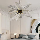 Ljojo Luxury Leaf Petal Chandelier Pendant Light for Home Living Room Restaurant Decor