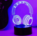 Gaming Headset 3D Night Light for Bedroom Game Room | Ljojo