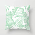 Ljojo Mint Green Geometric Printed Cushion Cover for Home Sofa Décor