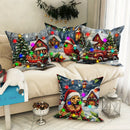 Ljojo LED Light Luminous Pillowcase with Festive Truck Christmas Tree Design