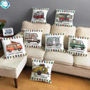 Happy Campers Owl Motorhome Print Pillow Case by Ljojo