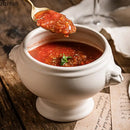 Ljojo Lion Head Ceramic Soup Bowl with Embossed Handle - Set of 2