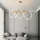 Ljojo LED Tube Chandelier: Modern Dining Room Lighting Fixture & Home Decor Ornament