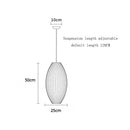 Designer Silk Pendant Lamp: Elegant Living Room Lighting by Ljojo