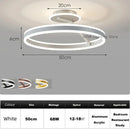 LED Bedroom Ceiling Light Modern Circular Eye Protection Lamp Ljojo