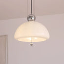 Ljojo Modern Nordic White Glass Pendant Light Chandelier Stylish Home Decor for Bedroom Lighting