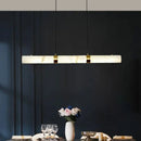 Ljojo Marble Dining Table Pendant Light - Designer Long Strip Lighting Fixture