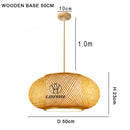 Bamboo Chandelier Pendant Light - Traditional Southeast Asian Style for Tea Room Decor by Ljojo