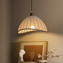 Wabi-Sabi Style Retro Pendant Lights Linen Fabric Chandeliers by Ljojo