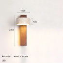 Led Wall Light With Natural Stone Indoor Sconce Rotatable Lamp for Bedroom by Ljojo