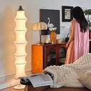 Nordic Minimalist Natural Silk LED Floor Lamp for Living Room & Dining Room by Ljojo