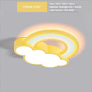 Ljojo Cartoon Rainbow Cloud Ceiling Light for Children's Bedroom - Princess Room Lighting Fixtures