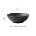 Ljojo Matte Stone Patterned Ceramic Ramen Soup Salad Fruit Noodle Bowl Large Capacity
