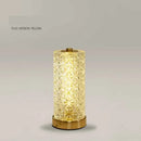 Ljojo Luxury Crystal Table Lamp | Dimmable & Rechargeable LED Bedside Lamp