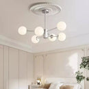 Ljojo French Medieval Style LED Pendant Light: High-End Nordic Round Glass Ball Chandelier