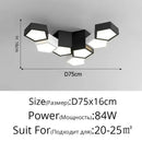 Nordic Designer LED Ceiling Lamp with Remote Dimming - Modern Lustres for Living Room and Bedroom by Ljojo
