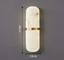 Modern Alabaster Marble wall light, Copper Body, Luxury Spanish Sconce for Bedroom by Ljojo