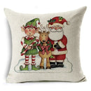 Christmas Santa Claus Pillowcase: Ljojo Linen Decoration for Car Sofa 45cm * 45cm