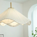 Nordic Fabric Led Chandelier Modern White E27 Pendant Lights - Ljojo