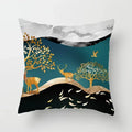 Golden Tree Forest Pillow Case by Ljojo: Car/Home Sofa Bed Decor, 45x45cm Decorative Cushion Cover