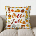 Autumn Vibes: Bird & Pumpkin Pillow Cover by Ljojo