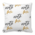 Heart Print Pillowcase for Home Decor by Ljojo - Love Cushion Cover