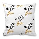 Heart Print Pillowcase for Home Decor by Ljojo - Love Cushion Cover