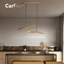 Minimalist Chinese Style Solid Wood Chandelier for Living and Dining Room by Ljojo