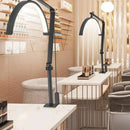 Ljojo Professional LED Floor Lamp for Beauty Salon Makeup - Half-moon Filled Lamp