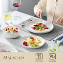 Ljojo 18/36-Piece Ceramic Dinnerware Set for 6/12, Plates, Bowls, Tableware