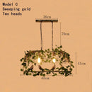 Ljojo Plant Chandelier: Elegant Walnut Tavern Decor for Music Restaurants & Hot Pot Restaurants