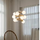 Modern LED Bubble Glass Ceiling Chandelier by Ljojo for Home Decoration and Living Spaces
