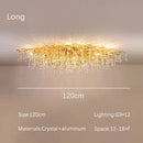 Gold Crystal Chandelier Modern Luxury for Dining Living Room - Ljojo