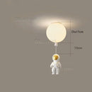 Ljojo Modern LED Astronaut Balloon Chandelier for Children's Nursery Room Decor