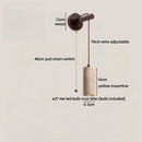 Ljojo LED Wall Light for Wabi Sabi Home Decor - Yellow Travertine Bedroom Design