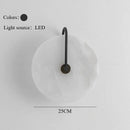 Ljojo Marble Circle Wall Lamp for Home Decor & Lighting Fixtures