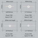 Ljojo LED Wall Lamp Morden Mirror Light 70-90-110cm Indoor Lighting