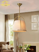Ljojo Luxury Gold Lustre Copper Pendant Lights LED E14 Hanging Lamp - Modern Minimalist Style