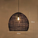 Rattan Pendant Chandelier Ceiling Light by Ljojo™ - Hand Knitted, Modern Design