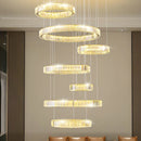 Ljojo Luxury Crystal Chandelier Modern LED Lighting for Bedroom, Dining, and Staircase