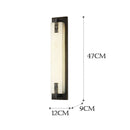 Ljojo Marble Brass LED Wall Lamp for Living Room Teahouse Hotel Bedroom