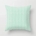 Ljojo Mint Green Geometric Animal Print Pillowcase for Home and Office Decor