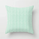 Ljojo Mint Green Geometric Animal Print Pillowcase for Home and Office Decor
