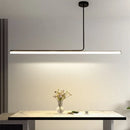Ljojo Modern Dimmable Line Ceiling Chandelier Minimalist Decor for Living Dining Room